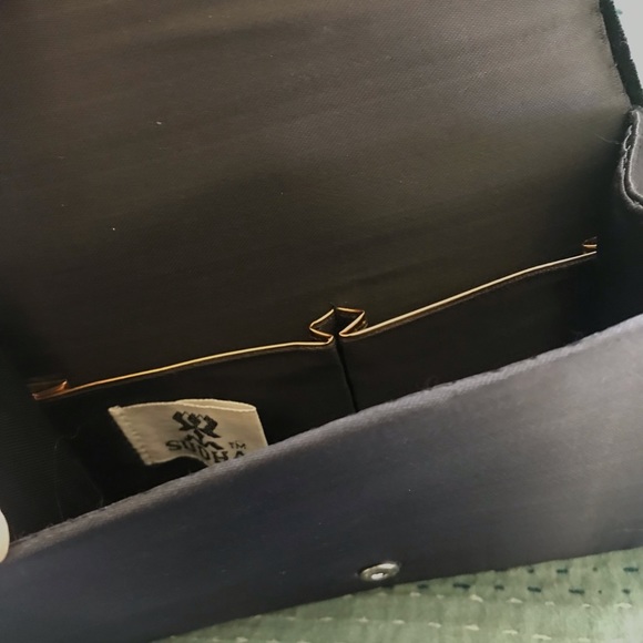 NIB India textile velvet evening purse w/stones & metallic Smithsonian Institute - Picture 4 of 10